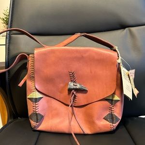 RARE LUCKY BRAND LAGUNA CANYON COLLECTION COWHIDE LEATHER HANDBAG MSRP $169